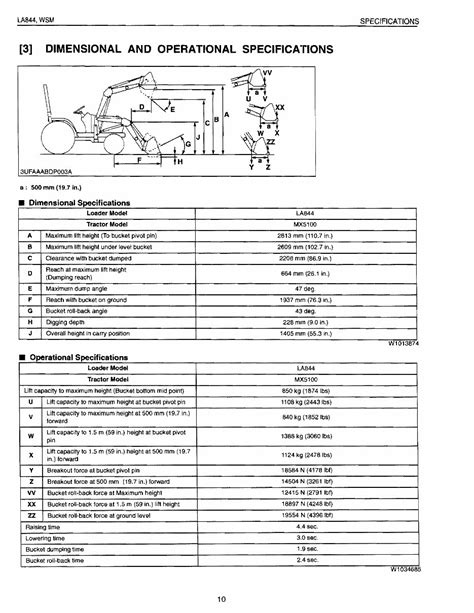 Kubota La844 Front End Loader Workshop Service Manual