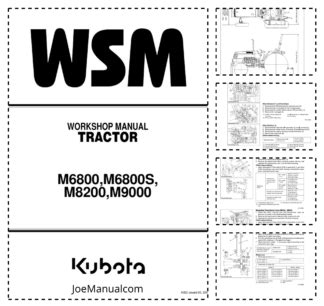 Kubota M6800 Tractor Workshop Service Manual