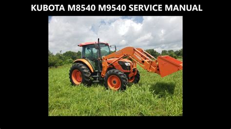 Kubota M8540 Tractor Workshop Service Repair Manual