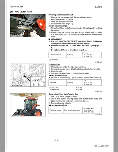 Kubota M95s M105s Tractor Workshop Service Repair Manual