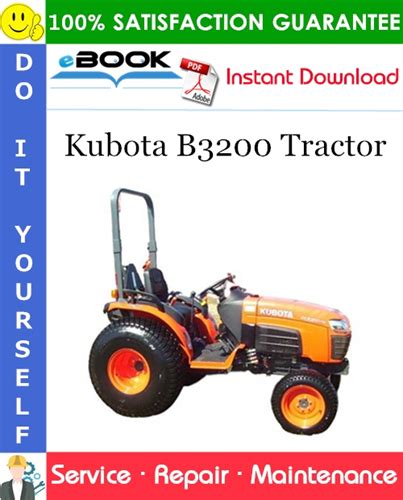 Kubota Model B3200 Tractor Repair Manual