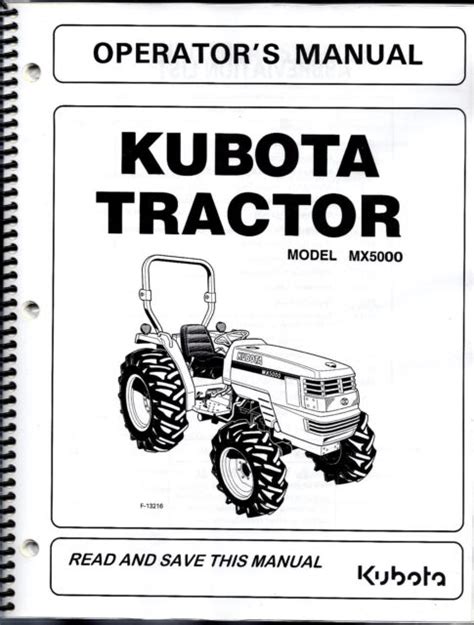 Kubota Mx5000 Tractor Workshop Service Manual Pdf