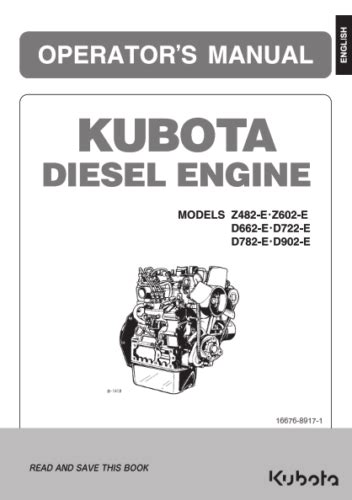 Kubota Tractor Diesel Z482 Z602 D662 D722 E2b Repair Manual