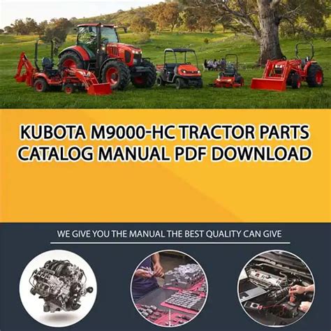 Kubota Tractor M9000 Hdc Service Manual