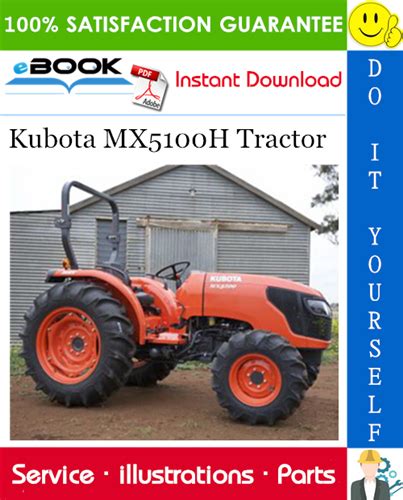 Kubota Tractor Model Mx5100h Replacement Parts Manual