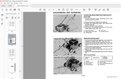 Kubota W5019 W5021 Walk Behind Mower Workshop Service Manual Pdf