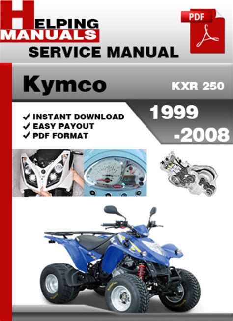 Kymco Kxr 250 Motorcycle Service Repair Manual