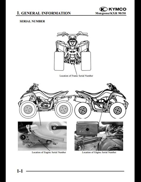 Kymco Mongoose P50 Motorcycle Service Repair Manual