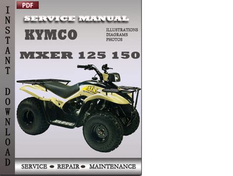 Kymco Mxer 125 150 Factory Service Manual Download