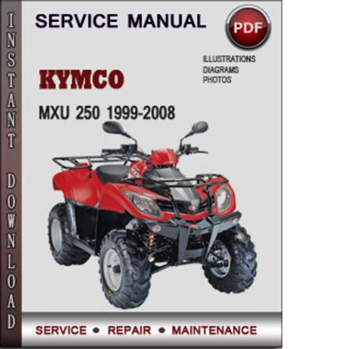 Kymco Mxu 250 1999 2008 Workshop Service Manual Repair