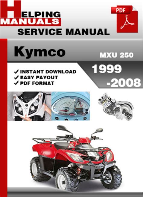 Kymco Mxu 250 Service Repair Workshop Manual Download