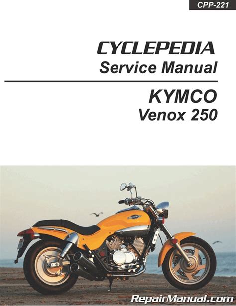 Kymco Venox 250 Motorcycle Workshop Service Repair Manual Italian