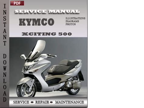 Kymco Xciting 500 Scooter Service Repair Workshop Manual Download