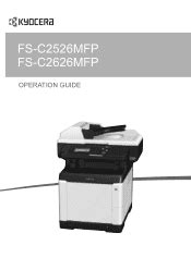 Kyocera Fs C2526mfp Fs C2626mfp Service Manual