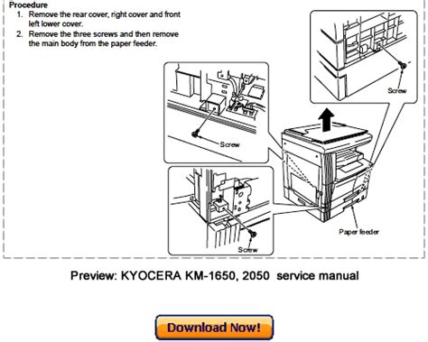 Kyocera Km 1650 And Km 2050 Service Manual