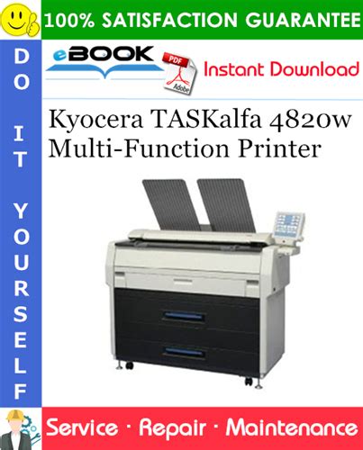 Kyocera Taskalfa 4820w Multi Function Printer Service Repair Manual