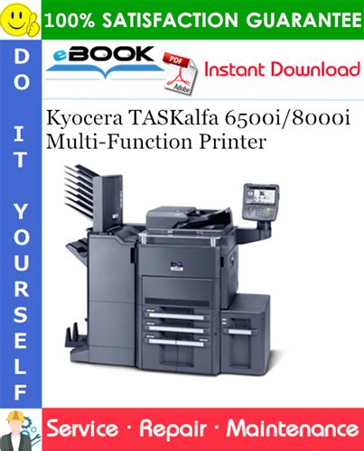 Kyocera Taskalfa 6500i 8000i Multi Function Printer Service Repair Manual