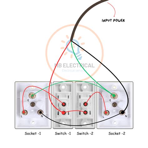 L Wiring Diagram Two Sockets