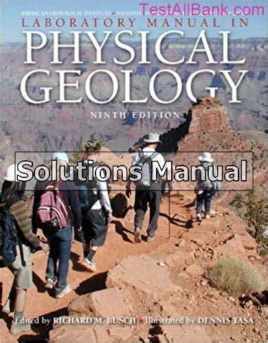 Laboratory Manual In Physical Geology 9th Edition