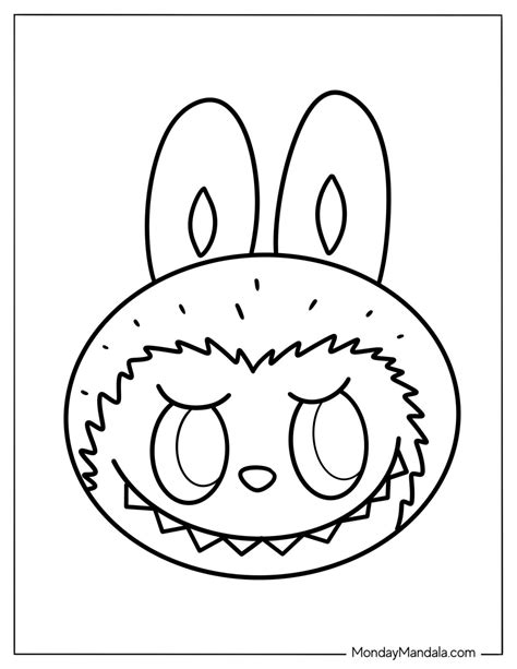 Labubu Face Template