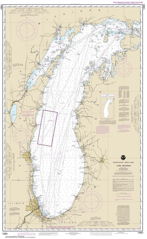 Lake Michigan Nautical Chart