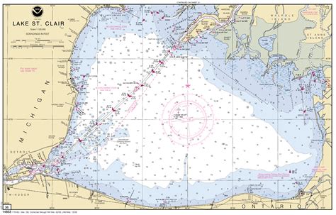 Lake St Clair Nautical Chart
