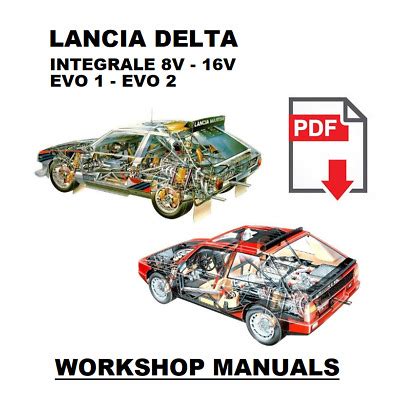 Lancia Delta Integrale Full Service Repair Manual 1986 1993