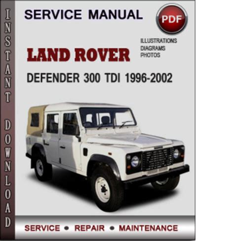 Land Rover Defender 300 Tdi 1996 2002 Online Service Manual