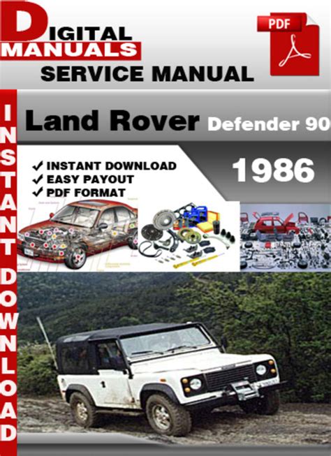 Land Rover Defender 90 1986 Factory Service Repair Manual