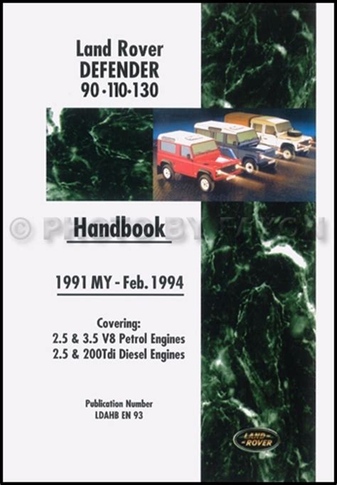 Land Rover Defender V8 Full Service Repair Manual 1990 1994