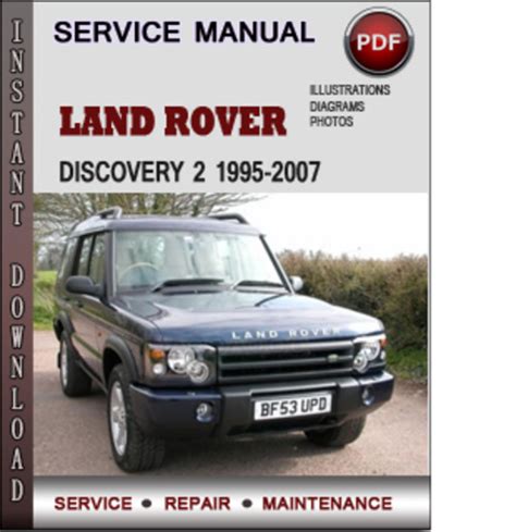 Land Rover Discovery Factory Service Repair Manual Download