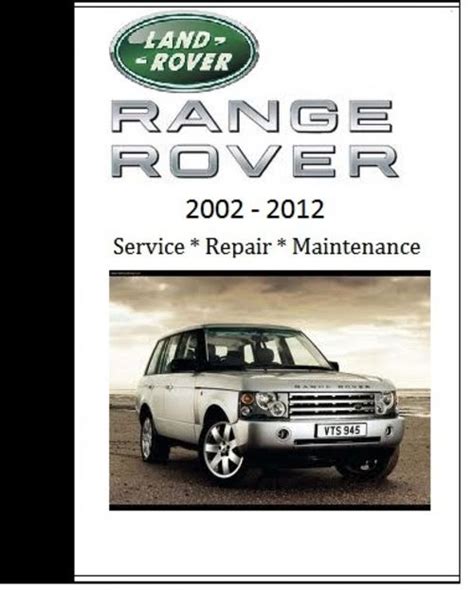 Land Rover Range Rover Full Service Repair Manual 2003 2009