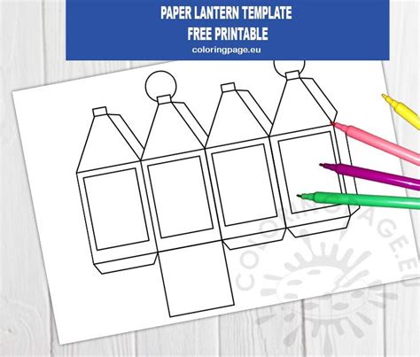 Lantern Paper Template