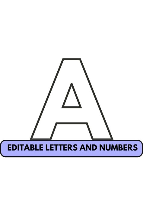 Large Alphabet Templates