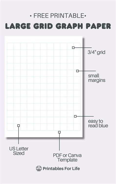 Large Grid Paper Printable