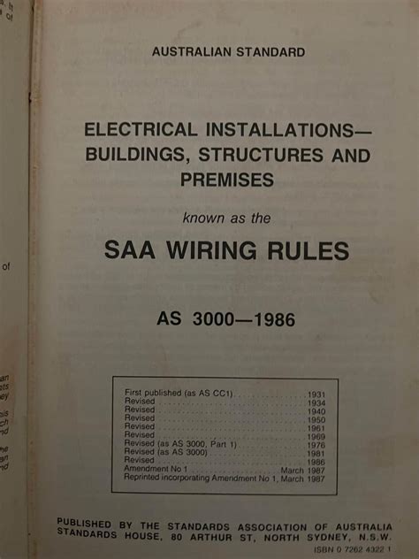 Latest Edition Saa Wiring Rules