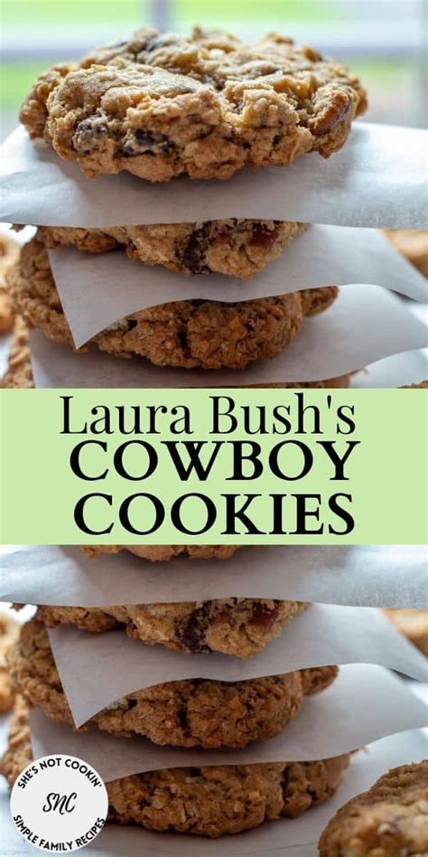 Laura Bush Cowboy Cookies Printable Recipe