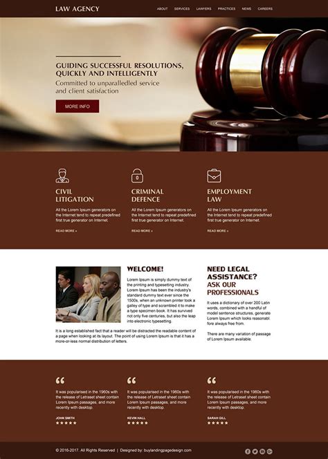 Law Firm Website Design Templates