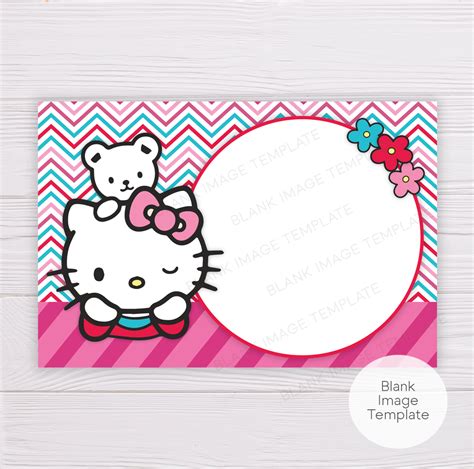 Layout Hello Kitty Invitation Template Blank