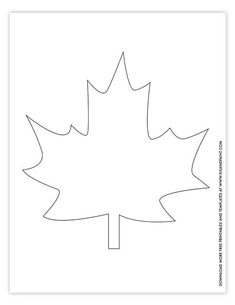 Leaf Paper Template