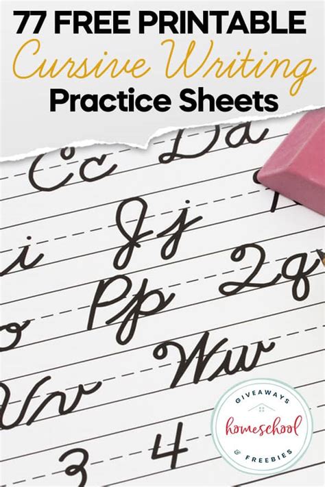 Learn Cursive Printables