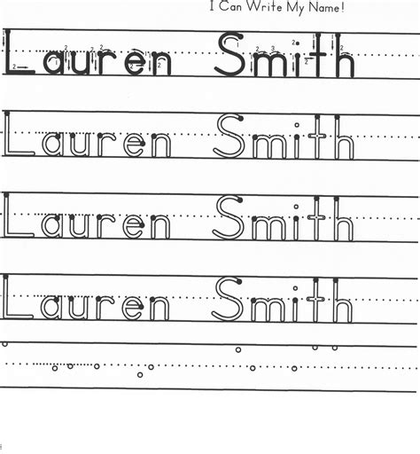Learn To Write My Name Printables