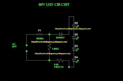 Led 110v Wiring Diagram Free Schematic