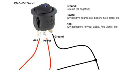 Led 12 Volt Dc Toggle Switch Wiring Diagram