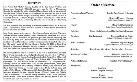 Legacy Obituary Template