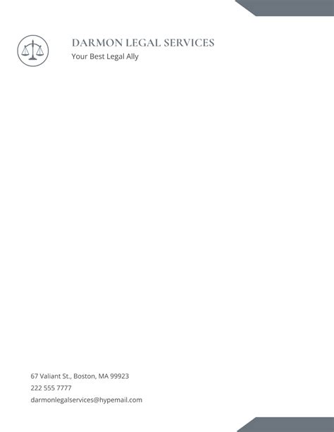 Legal Letterhead Template Free