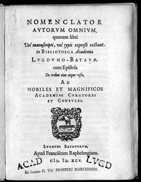 Leiden University Library Catalogue