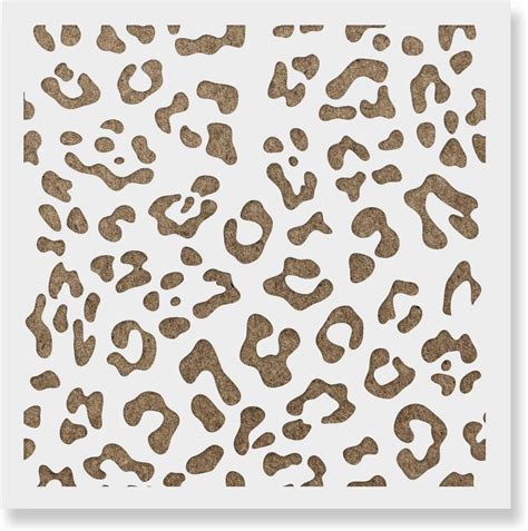 Leopard Print Stencil Printable