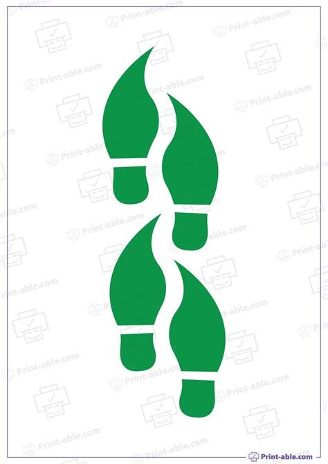 Leprechaun Footprints Printable
