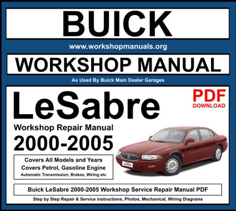 Lesabre 2000 2005 Service Workshop Repair Manual Download